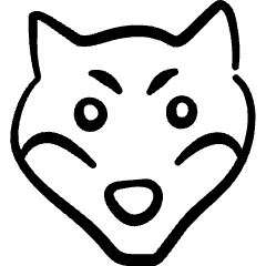 Wolf Head Icon from Freehand Set