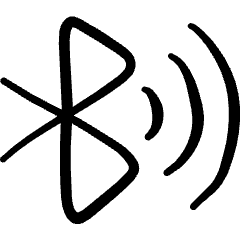 Bluetooth Signal Icon from Freehand Set