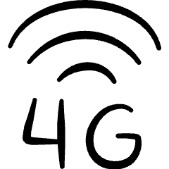 Cellular Network Wifi 4g Icon from Freehand Set