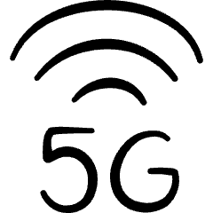 Cellular Network Wifi 5g Icon from Freehand Set