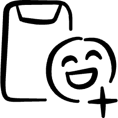 Mobilephone Action Add Contact Icon from Freehand Set