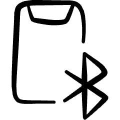 Mobilephone Action Blutooth Icon from Freehand Set