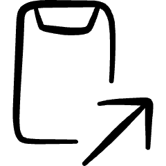 Mobilephone Action Call Out Icon from Freehand Set