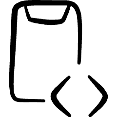 Mobilephone Action Code Icon from Freehand Set