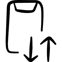 Mobilephone Action Data Transfer Icon from Freehand Set