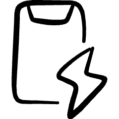 Mobilephone Action Flash Icon from Freehand Set