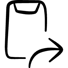 Mobilephone Action Forward Icon from Freehand Set