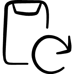 Mobilephone Action Refresh Icon from Freehand Set