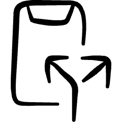 Mobilephone Action Split Call Icon from Freehand Set