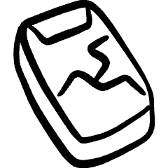 Broken Smartphone Icon from Freehand Set