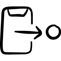 Slide Right Icon from Freehand Set