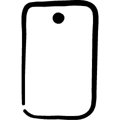 Mobile Phone 1 Icon from Freehand Set