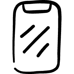 Mobile Phone Icon from Freehand Set