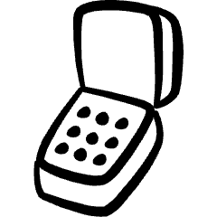 Mobile Phone Foldable Icon from Freehand Set