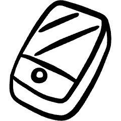 Mobile Phone Smartphone Icon from Freehand Set