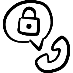 Mobilephone Actions Call Lock Icon from Freehand Set