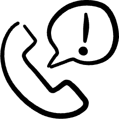 Phone Actions Alert Icon from Freehand Set