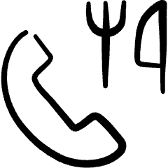 Phone Actions Restaurant Icon from Freehand Set