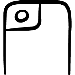 Phone Camera Rear Single Icon from Freehand Set