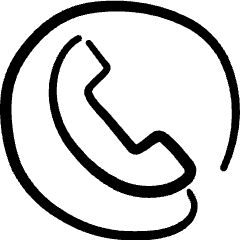 Phone Circle Icon from Freehand Set