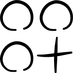 Smartphone App Widget Add Icon from Freehand Set