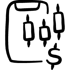 Smartphone App Widget Stock Icon from Freehand Set