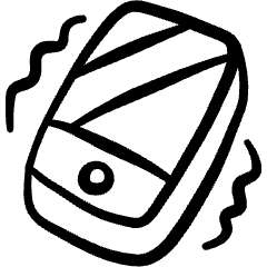 Vibrate Smartphone 1 Icon from Freehand Set