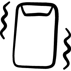 Vibrate Smartphone Icon from Freehand Set