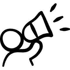 Campaign Megaphone Icon from Freehand Set