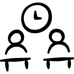 Debate Timing Icon from Freehand Set