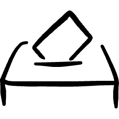 Vote Ballot Box Icon from Freehand Set