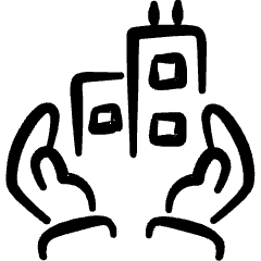 Real Estate Favorite Hold Building Icon from Freehand Set