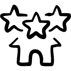 Real Estate Favorite House Rating Icon from Freehand Set