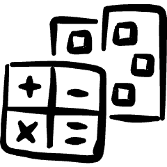 Real Estate Market Calculator Building Icon from Freehand Set