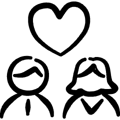 Couple Man Woman 1 Icon from Freehand Set