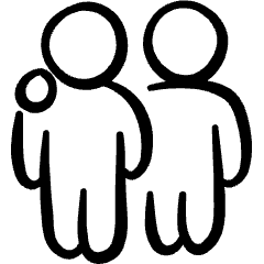 Couple Users 1 Icon from Freehand Set