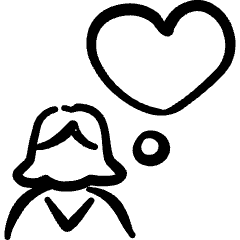 Dating Chat Woman Icon from Freehand Set