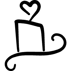 Love Heart Candle Icon from Freehand Set