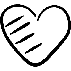 Love Heart Shade Icon from Freehand Set