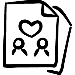 Wedding Certificate Icon from Freehand Set