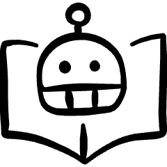 Ai Teacher Robot Book Icon from Freehand Set