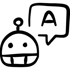 Ai Teacher Robot Bubble Icon from Freehand Set