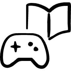 E Learning Gaming Console Book Icon from Freehand Set