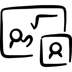 E Learning Math Camera Icon from Freehand Set