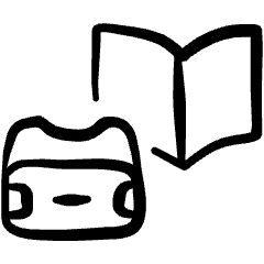 E Learning Virtual Reality Book Icon from Freehand Set