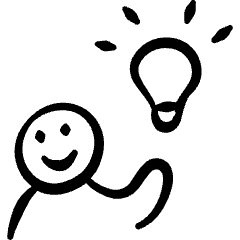 Learning Light Idea Icon from Freehand Set