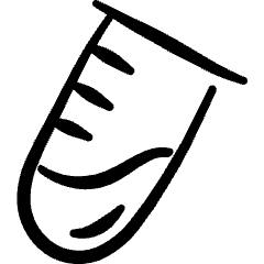 Lab Tube Experiment Icon from Freehand Set