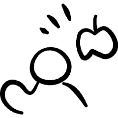 Science Apple Newton Icon from Freehand Set