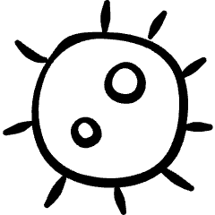 Science Bacteria 1 Icon from Freehand Set