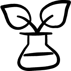 Science Beager Plant Icon from Freehand Set